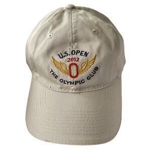 US Open The Olympic Golf Club 2012 Adult Hat Beige Adjustable USGA‎ Member Cap